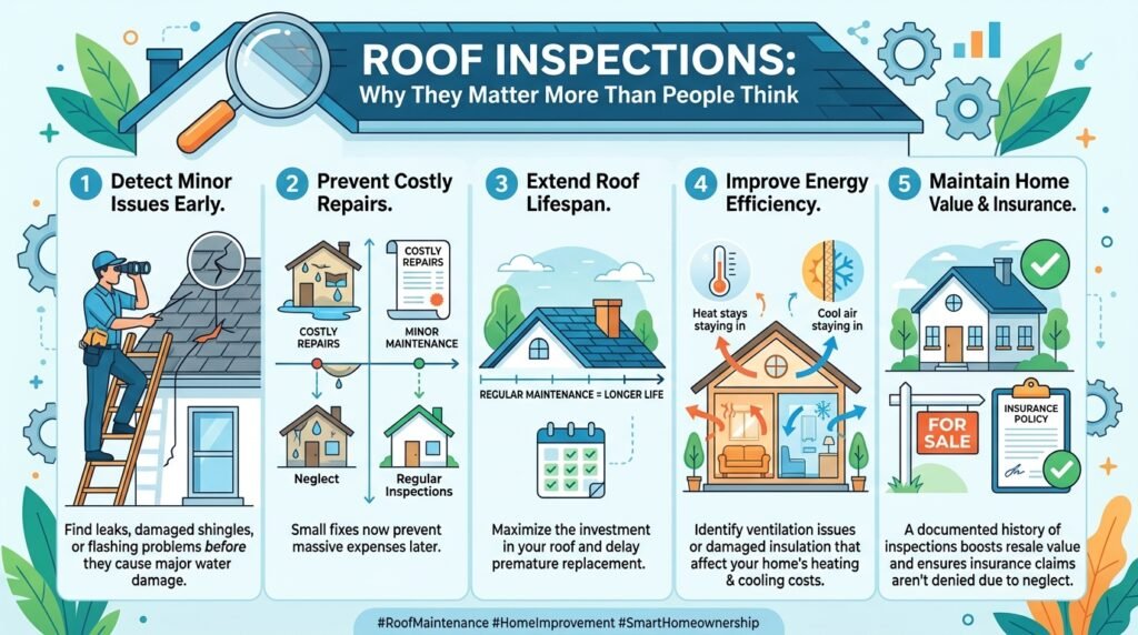 Roof Inspections: Why They Matter More Than People Think