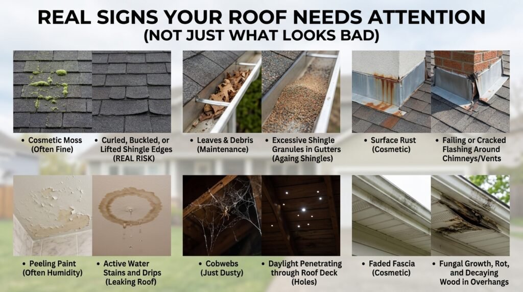 Real Signs Your Roof Needs Attention (Not Just What Looks Bad)